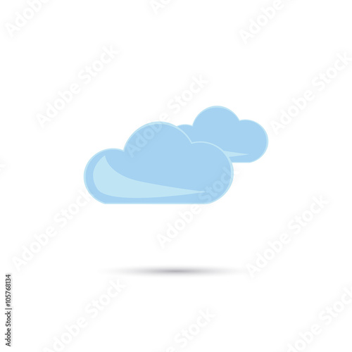 Illustration of cloudy weather icon