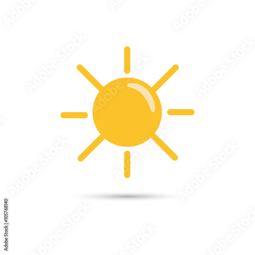 Illustration of sunny weather icon