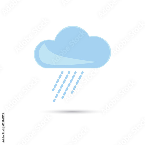 Illustration of rainy weather icon