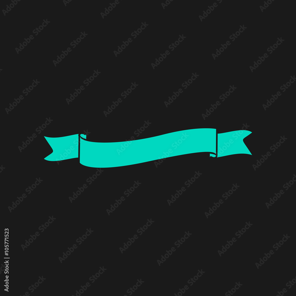 Flat ribbon icon Flat ribbon icon