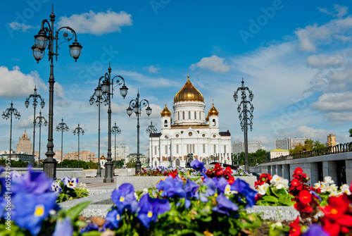 The Cathedral of Christ the Savior in Moscow, Russia 