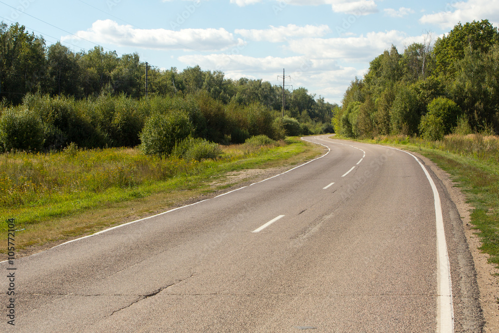 picturesque winding road,