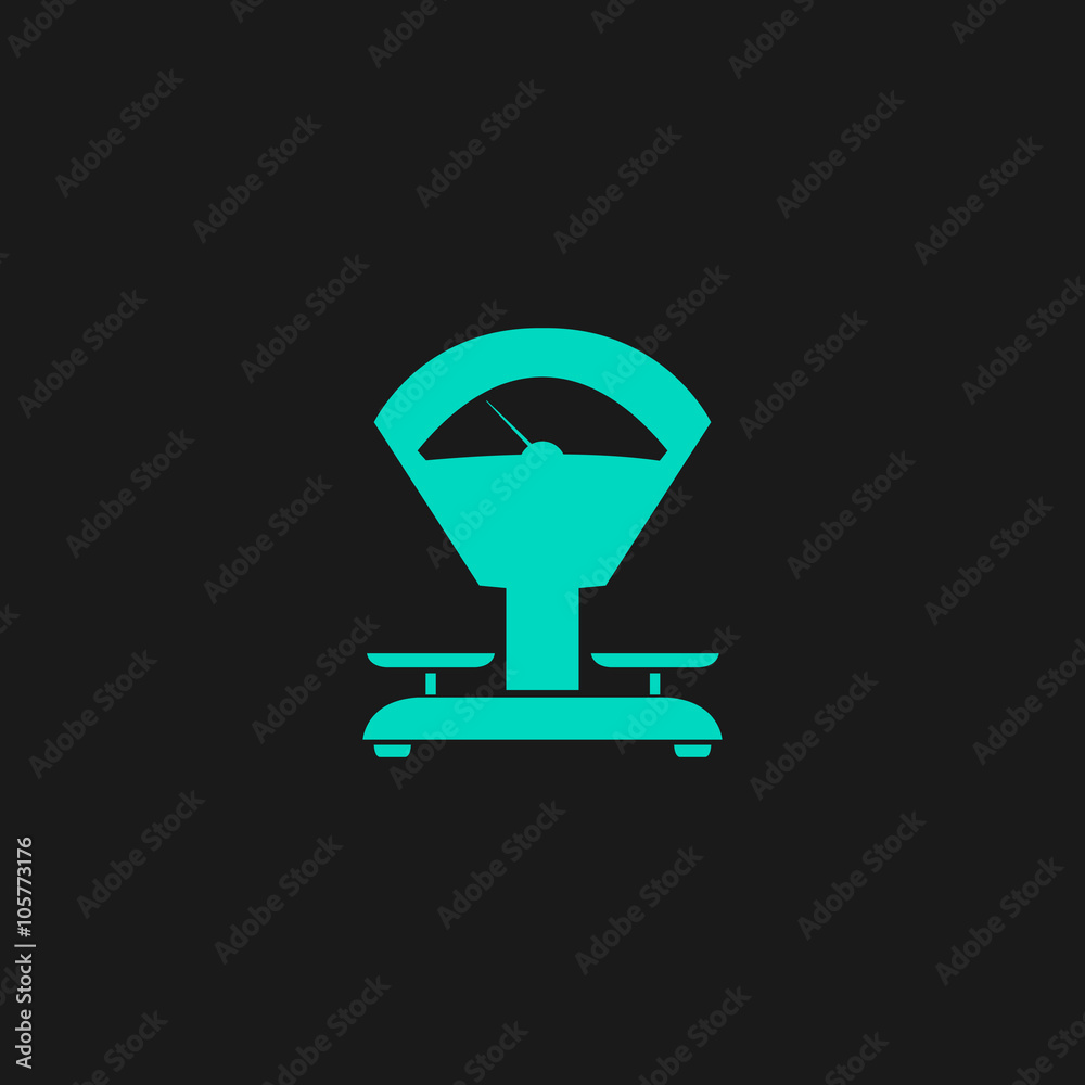Weight Scale flat icon Weight Scale flat icon