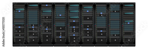 nse1 NewServerEdition - data center - modern server room with scanner door lock - 3to1 g4309