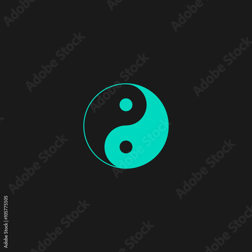 Ying yang symbol of harmony and balance