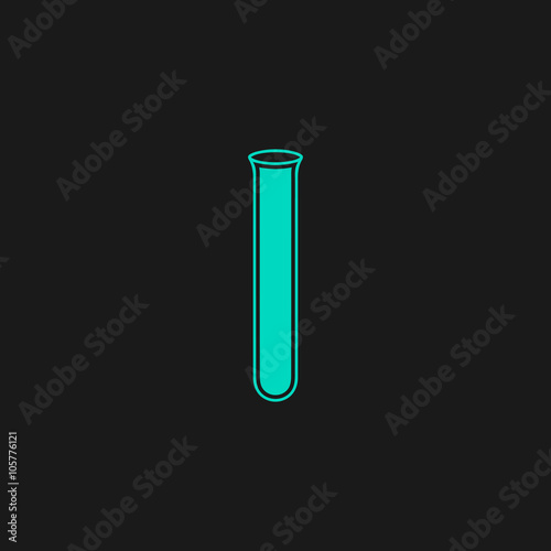 Laboratory glass flat icon