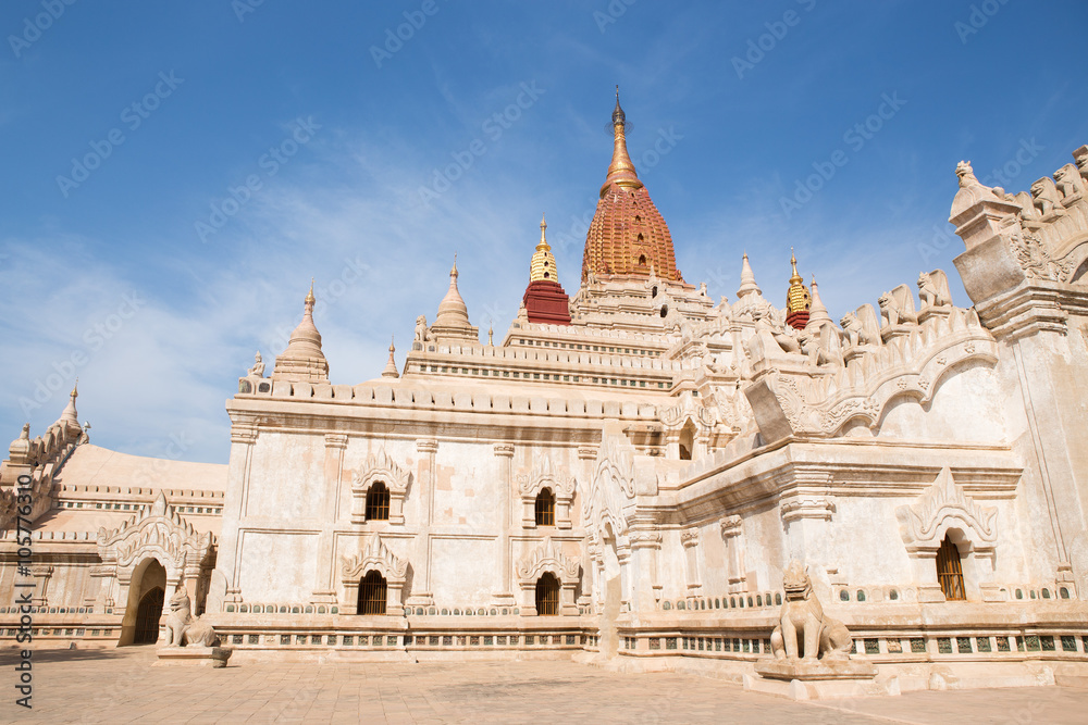 Ananda temple, the most beautiful temple in Old Bagan, Myanmar