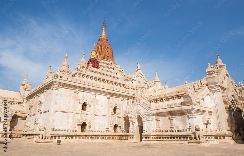 Ananda temple, the most beautiful temple in Old Bagan, Myanmar