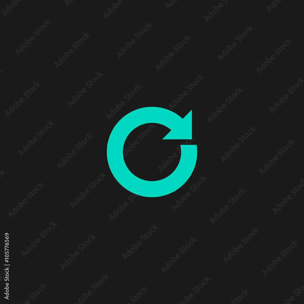circular arrow flat icon circular arrow flat icon