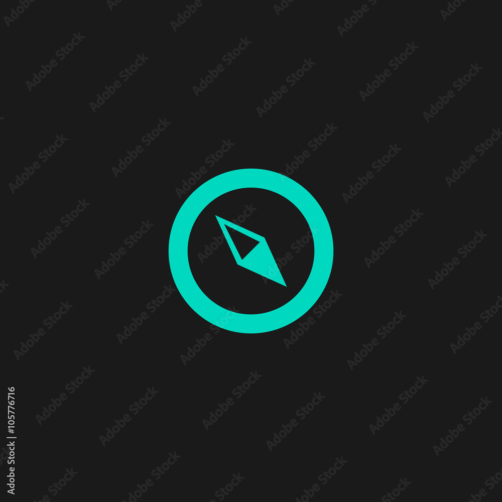 Compass icon. Vector illustration. Compass icon. Vector illustration.