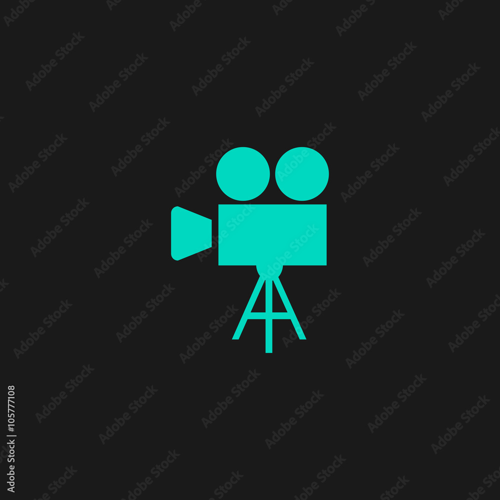 Video camera icon vector Video camera icon vector