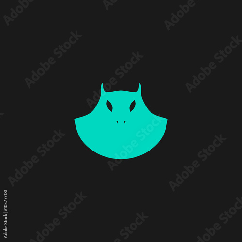 Executioner evil face mask icon