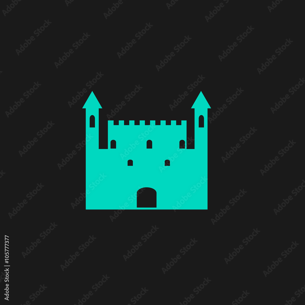 Castle flat icon Castle flat icon