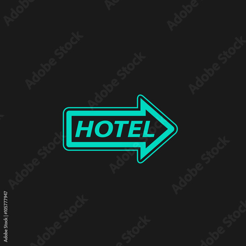 motel signboard vector