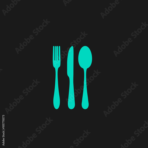 Knife, fork and spoon