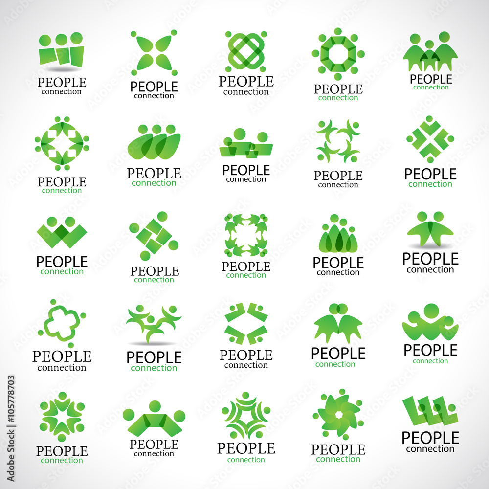 People Connection Icons Set-Isolated On Gray Background-Vector Illustration,Graphic Design Editable For Your Design.Collection Of Happy People,Unity Sign Connected. People Connection Icons Set-Isolated On Gray Background-Vector Illustration,Graphic Design Editable For Your Design.Collection Of Happy People,Unity Sign Connected.