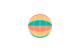 circle globe colorful logo