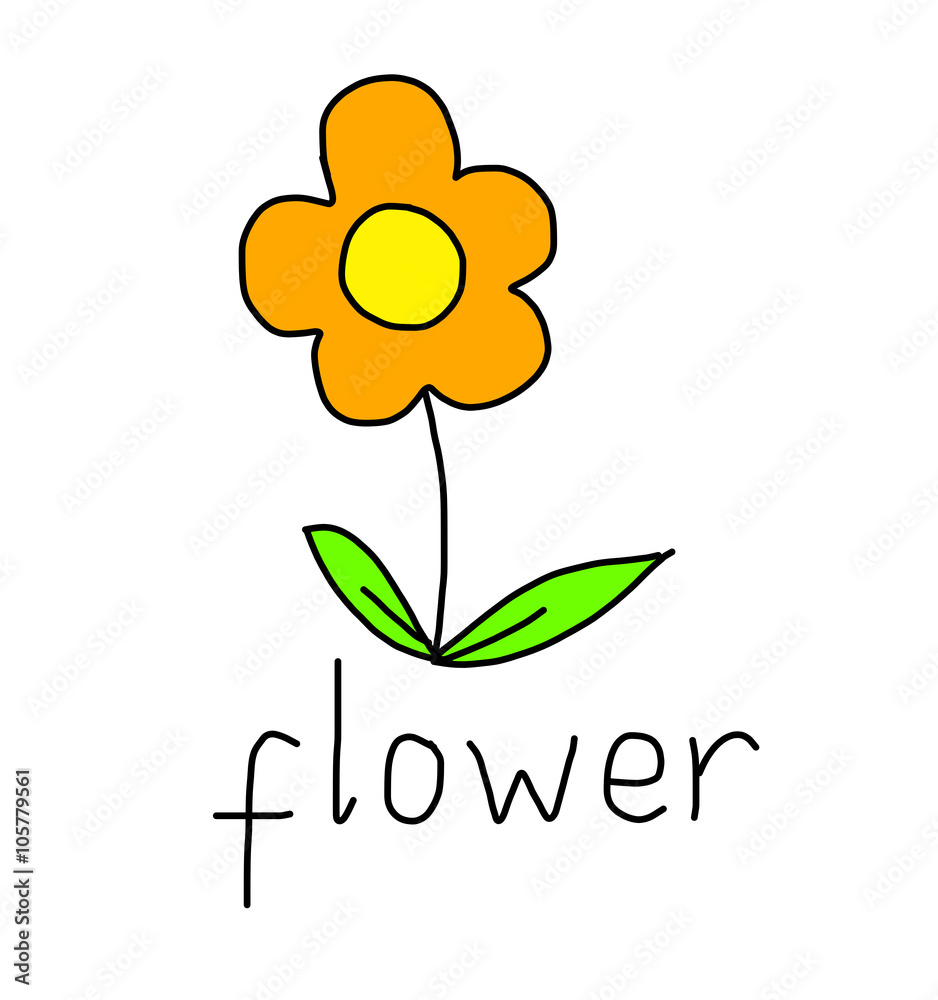 Illustration of a flower Illustration of a flower