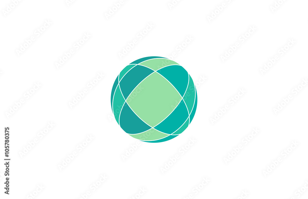 green circle globe logo