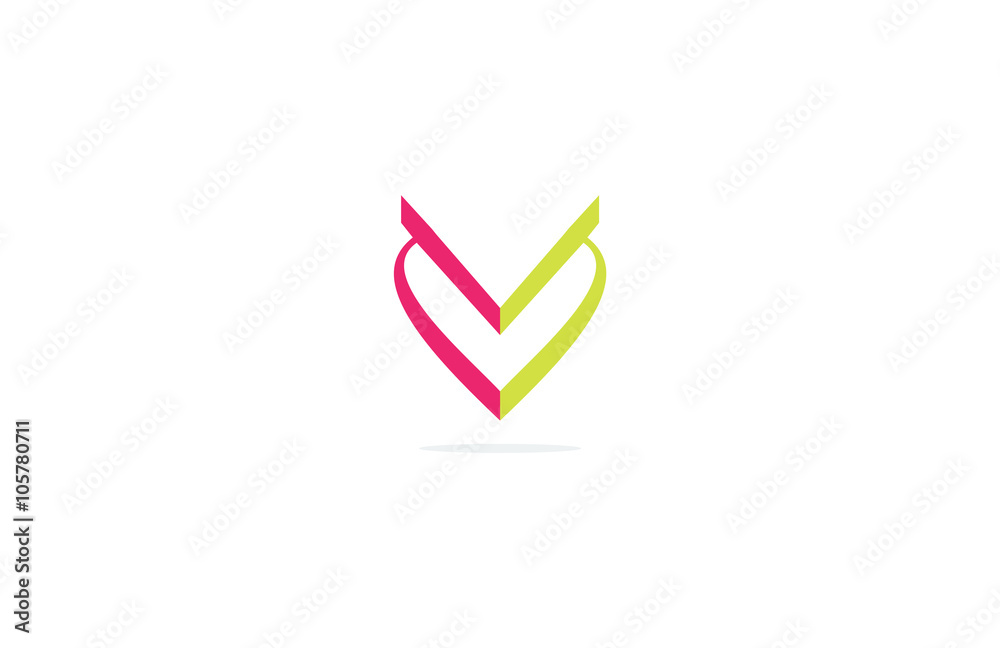 v connection heart logo v connection heart logo