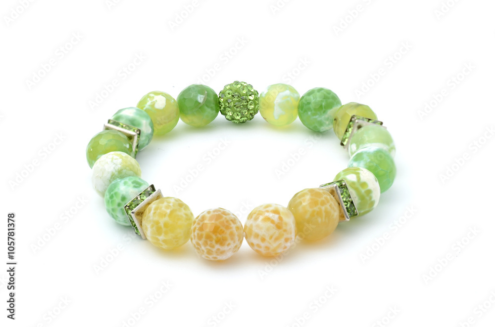 colored bracelet isolated