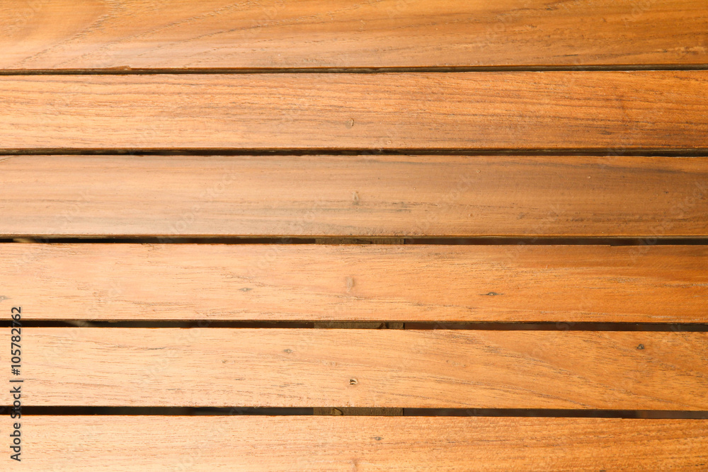 Wood board table.