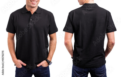 Man's black T- shirt photo