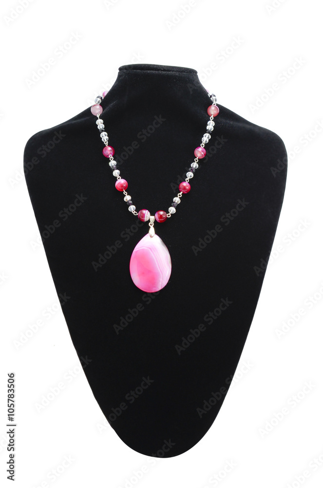 necklace on a mannequin isolated necklace on a mannequin isolated