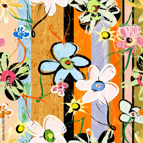 abstract background composition, with paint strokes, seamless