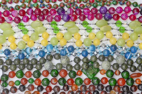 texture of color beads