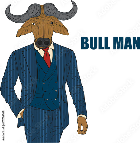 Cartoon character bull