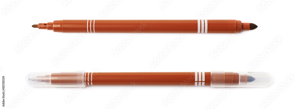 Naklejka premium Felt-tip pen marker isolated