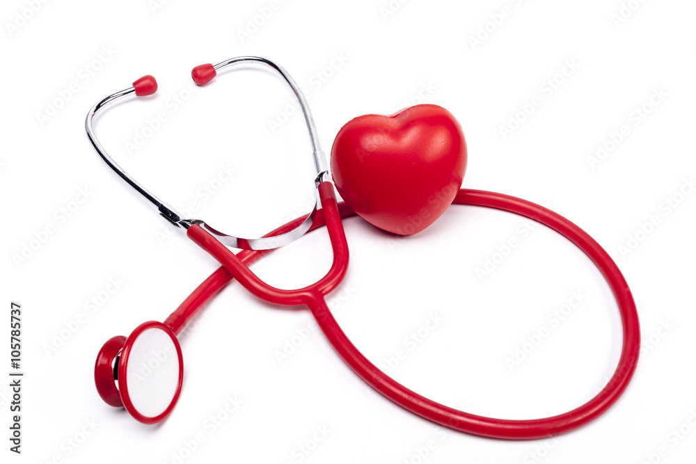 Red Heart and Stethoscope