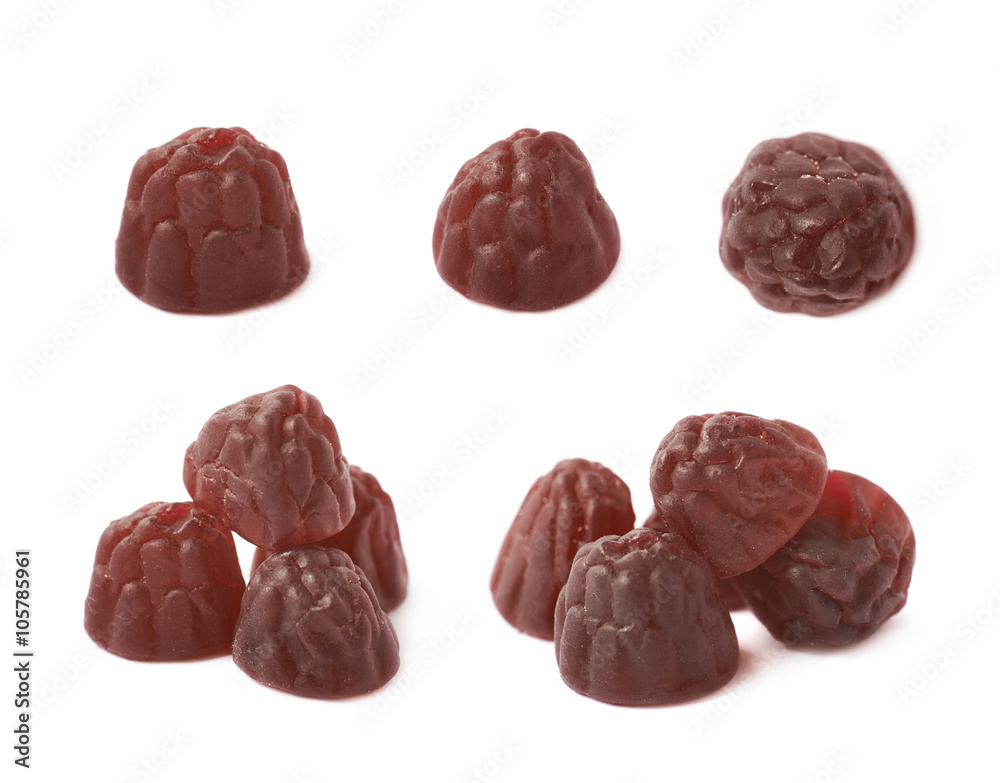 Berry shaped candy isolated Berry shaped candy isolated