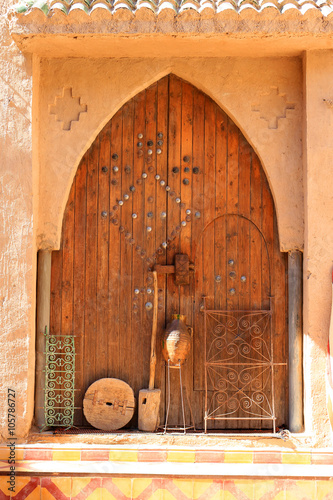 Doorway in Rissani, Morocco photo