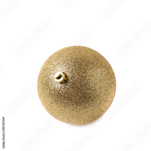 Single Christmas ball isolated
