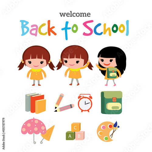 Back to school design template