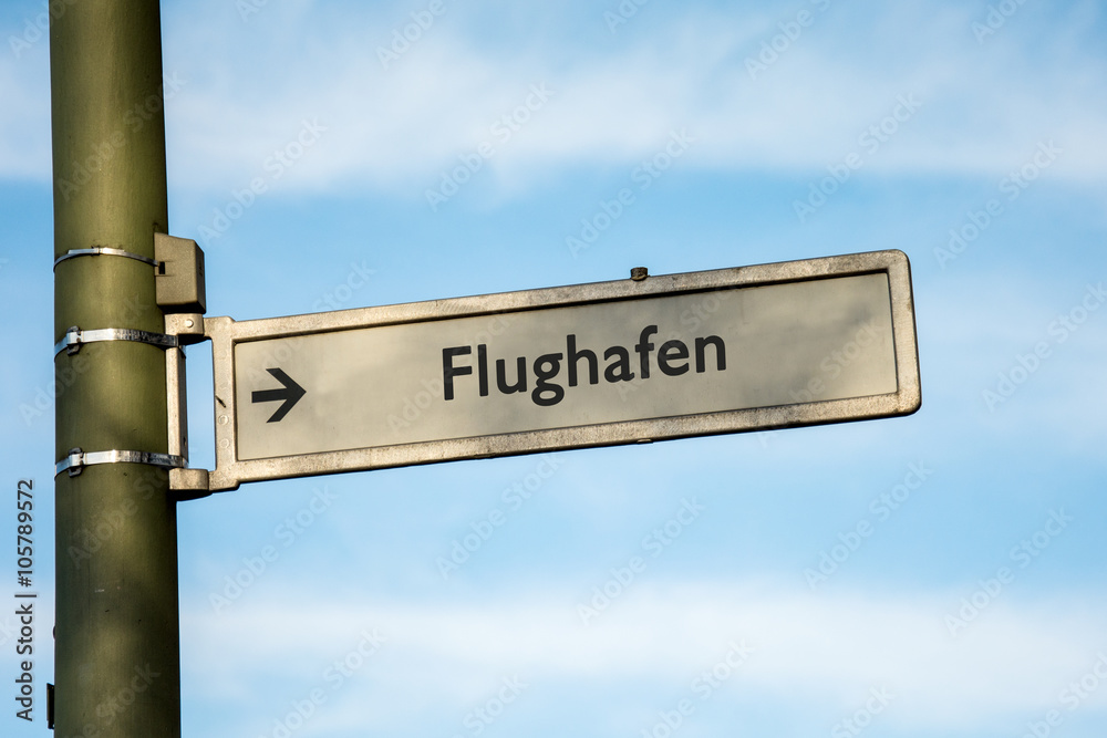 Fototapeta premium Schild 67 - Flughafen