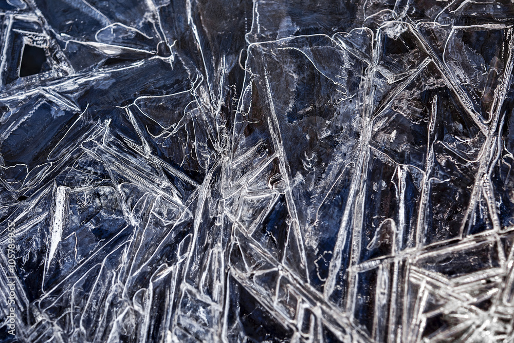 Beautiful Closeup Winter Colorful Background With Icy Frost Patterns, nature Beautiful Closeup Winter Colorful Background With Icy Frost Patterns, nature