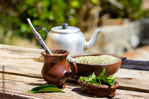 Foto Herb mate (yerba mate) - traditional tea of Latin America