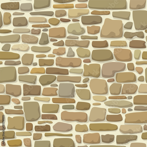 Stone wall. Endless texture, web page background. Vector seamless pattern