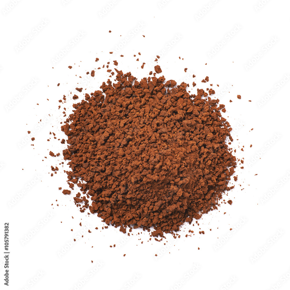 Pile of instant coffee grains Pile of instant coffee grains