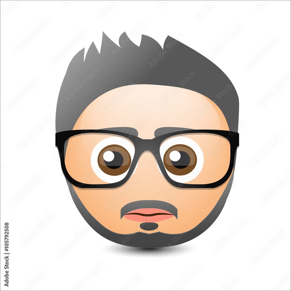 Fototapeta premium Emotion smiley. Vector illustration.