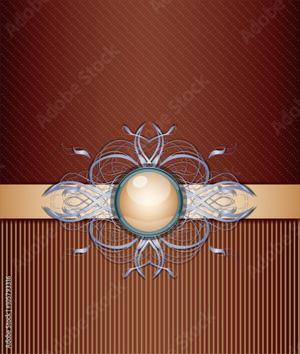 Retro background with ornament.  Illustration 10 version