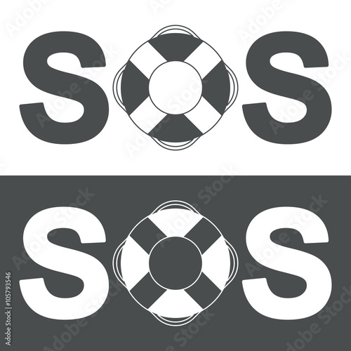 Icono plano SOS #1