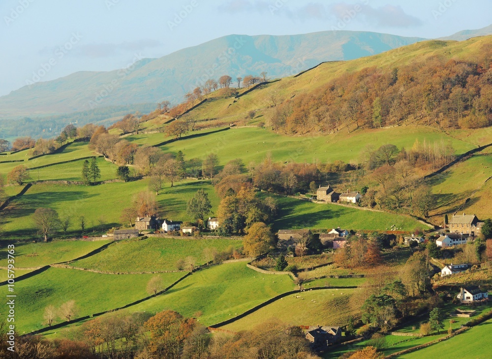 The Troutbeck  Valley in the English lake District.