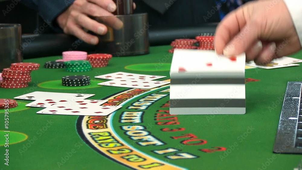 Videos of various games of blackjack and roulette.