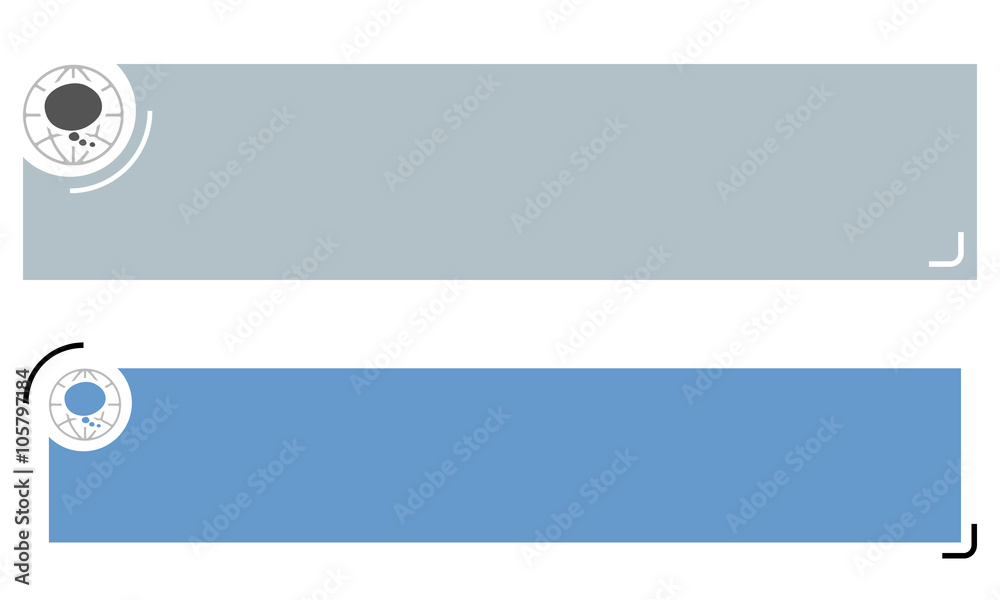 Simple banners for your text and speech bubble Simple banners for your text and speech bubble