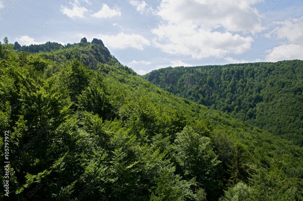 Frydlantske cimburi in the Jizera mountains, North Bohemia, Czech republic