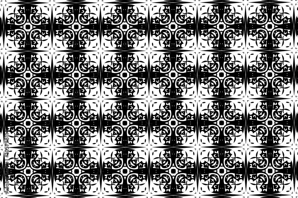 Simple patterns in black and white color. 16
